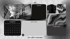 February Template Black Aesthetic Background black aesthetic wallpaper