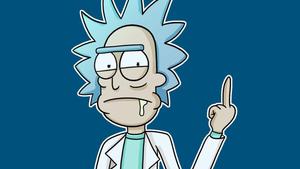 Feel the power of Rick's middle finger! rick and morty wallpaper