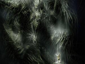 Feel the terror and despair as you explore beyond the realm of the living horror wallpaper