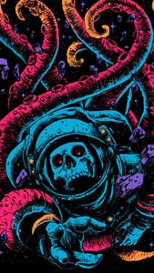 Fend Off Unwanted Interruptions With A Pink & Blue Monster Lock Screen lock screen wallpaper