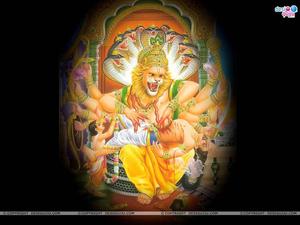 Fierce Lord Narasimha lord narasimha wallpaper