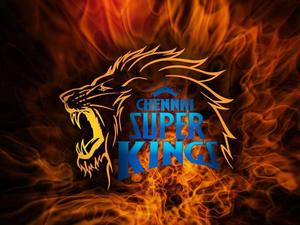 Fiery CSK Poster csk wallpaper