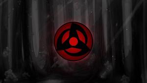 Find your power of the Sharingan in the depths of the forest sharingan wallpaper