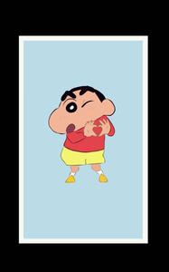Finest Aesthetics of Shinchan with Heart Sign shinchan aesthetic wallpaper