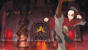 Fire lord Ozai breathing fire avatar the last airbender wallpaper