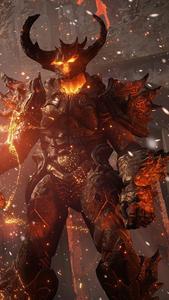 Flaming Armor Dark Devil dark devil wallpaper