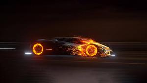 Flaming Lamborghini Aventador lamborghini wallpaper
