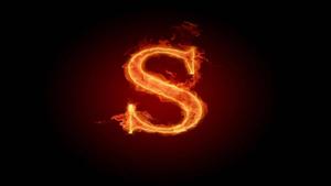 Flaming Letter S letter s wallpaper