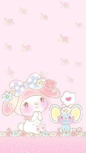 Flat Mouse And My Melody my melody wallpaper