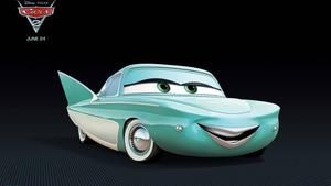 Flo From Pixar's Cars  Wallpaper
