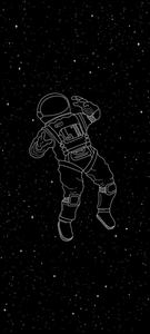 Floating Astronaut Black Aesthetic Background black aesthetic wallpaper