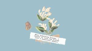Floral Motivational Aesthetic Desktop