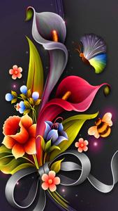 Flower Mobile Bouquet Graphic Illustration flower mobile wallpaper
