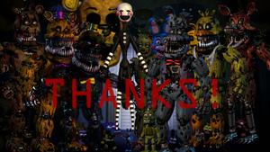 FNAF Complete Nightmare Animatronics fnaf wallpaper