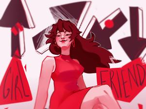 FNF Girlfriend Fanart fnf wallpaper