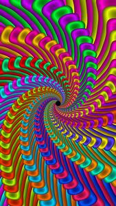 Follow the Spiral to the Heart of Mind-Bending Color trippy wallpaper