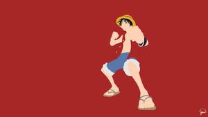 "Follow the Straw Hat Crew and the Insatiable Pirate King - Monkey D. Luffy!"  Wallpaper