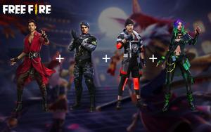 free fire - a group of characters in costumes Wallpaper