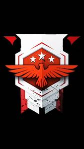 Free Fire Logo Red Eagle Wallpaper