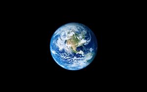 Full Earth In Plain Dark Space Background earth wallpaper
