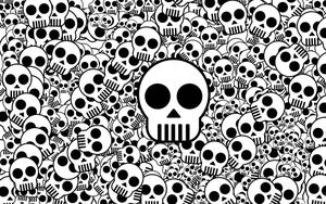 Funky Cartoon Skull Illustration skull wallpaper