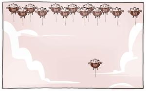 Funny Balloon Boys Flying Up Background funny wallpaper