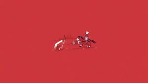 Funny Chef Fighting A Meat Background funny wallpaper