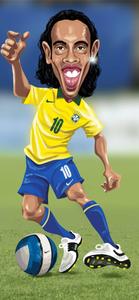 Funny Ronaldinho Caricature ronaldinho wallpaper