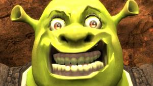 Funny Shrek Outrageous Smile funny shrek wallpaper