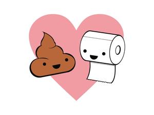 Funny Toilet Paper And Poop Background funny wallpaper