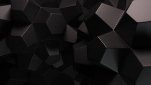 Futuristic, Abstract 3D Hexagonal Design Wallpaper