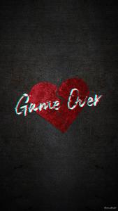 Game Over Broken Heart Black broken heart black wallpaper