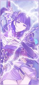 Genshin Impact Purple Raiden Shogun genshin impact wallpaper
