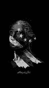 George Washington And Flag Phone phone wallpaper