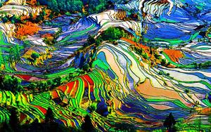 Get lost in this beautiful trippy abstract landscape and explore the depths of your imagination trippy wallpaper