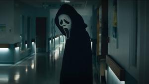 Ghostface from Scream in an eerie background ghostface wallpaper