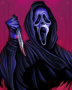 Ghostface masks at a Halloween party ghostface wallpaper