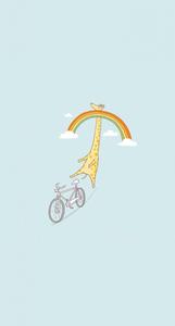 Giraffe Rainbow Collision Funny Phone funny phone wallpaper