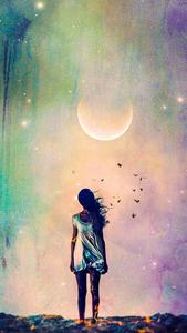Girl Alone Rainbow alone girl wallpaper