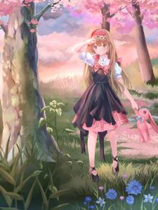 Girl In Forest Anime Art girl wallpaper