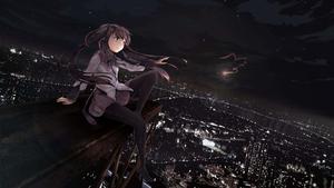 Girl In The City Dark Aesthetic Anime Pfp dark aesthetic anime pfp wallpaper
