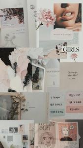 Girl Quotes Aesthetic Collage aesthetic collage wallpaper