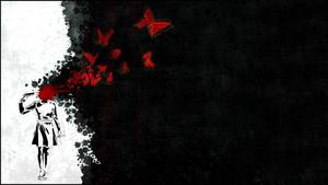 Girl Shot Herself Dark Anime dark anime wallpaper