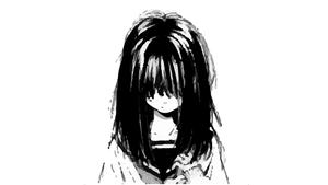 Girl With Bangs Dark Aesthetic Anime Pfp dark aesthetic anime pfp wallpaper