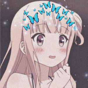 Girl With Butterfly Crown Anime PFP anime pfp wallpaper