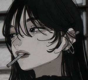 Girl With Cigarette Dark Aesthetic Anime Pfp dark aesthetic anime pfp wallpaper