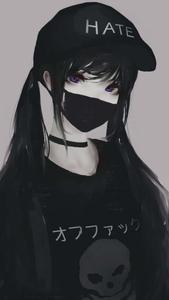 Girl With Pigtails Dark Aesthetic Anime Pfp dark aesthetic anime pfp wallpaper
