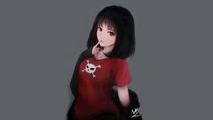 Girl With Red Eyes Dark Aesthetic Anime Pfp dark aesthetic anime pfp wallpaper