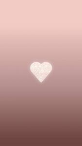 Glitter Rose Gold Heart Love Phone love phone wallpaper