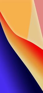 Glossy Purple And Yellow Ios 16 ios 16 wallpaper